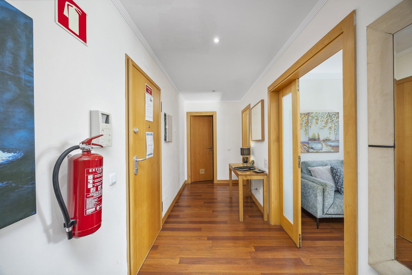 Entrance hallway with front door