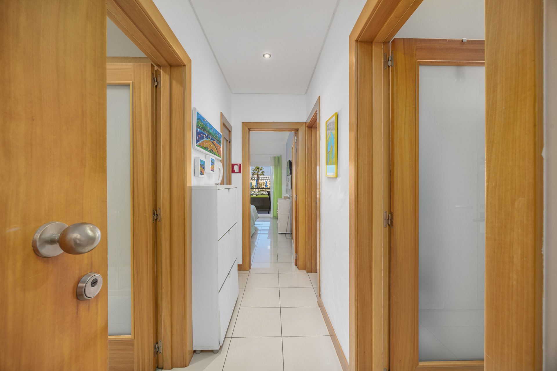 Entrance hallway with mirrored console table