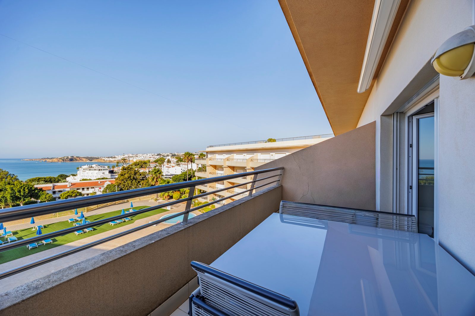 Balcony looking along the coast to Albufeira