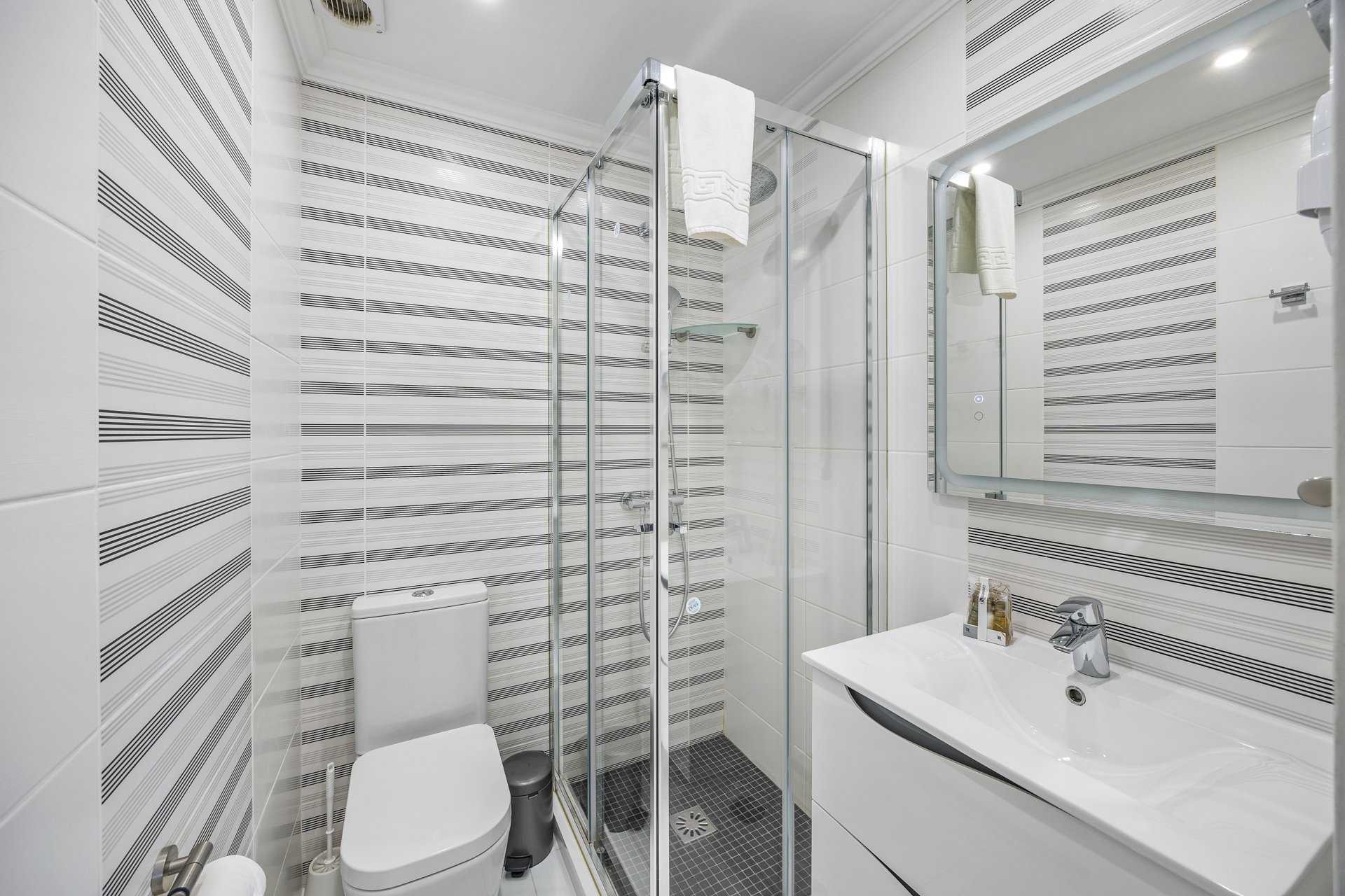 Bathroom with walk-in shower