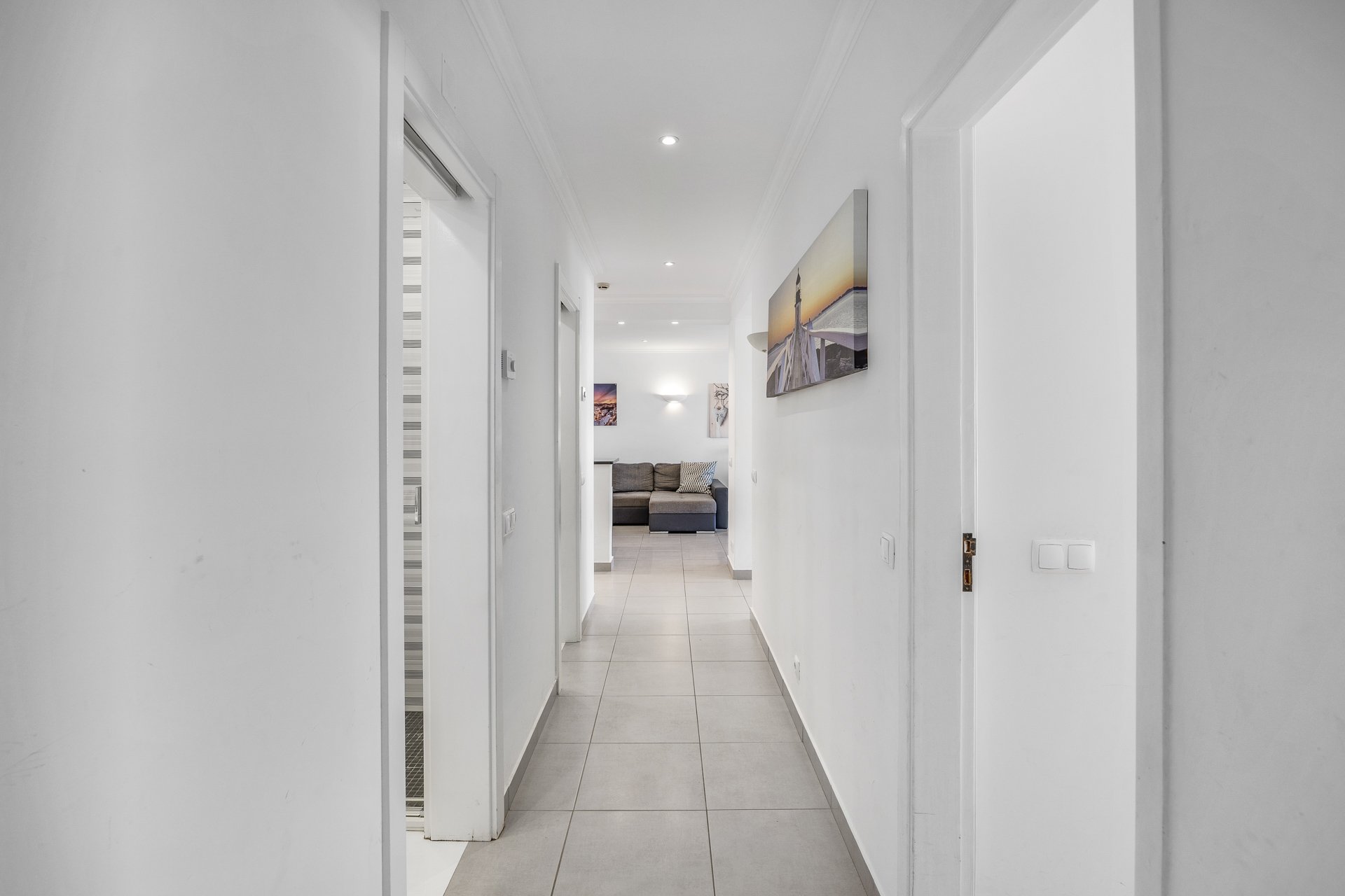 Hallway leading to the living room