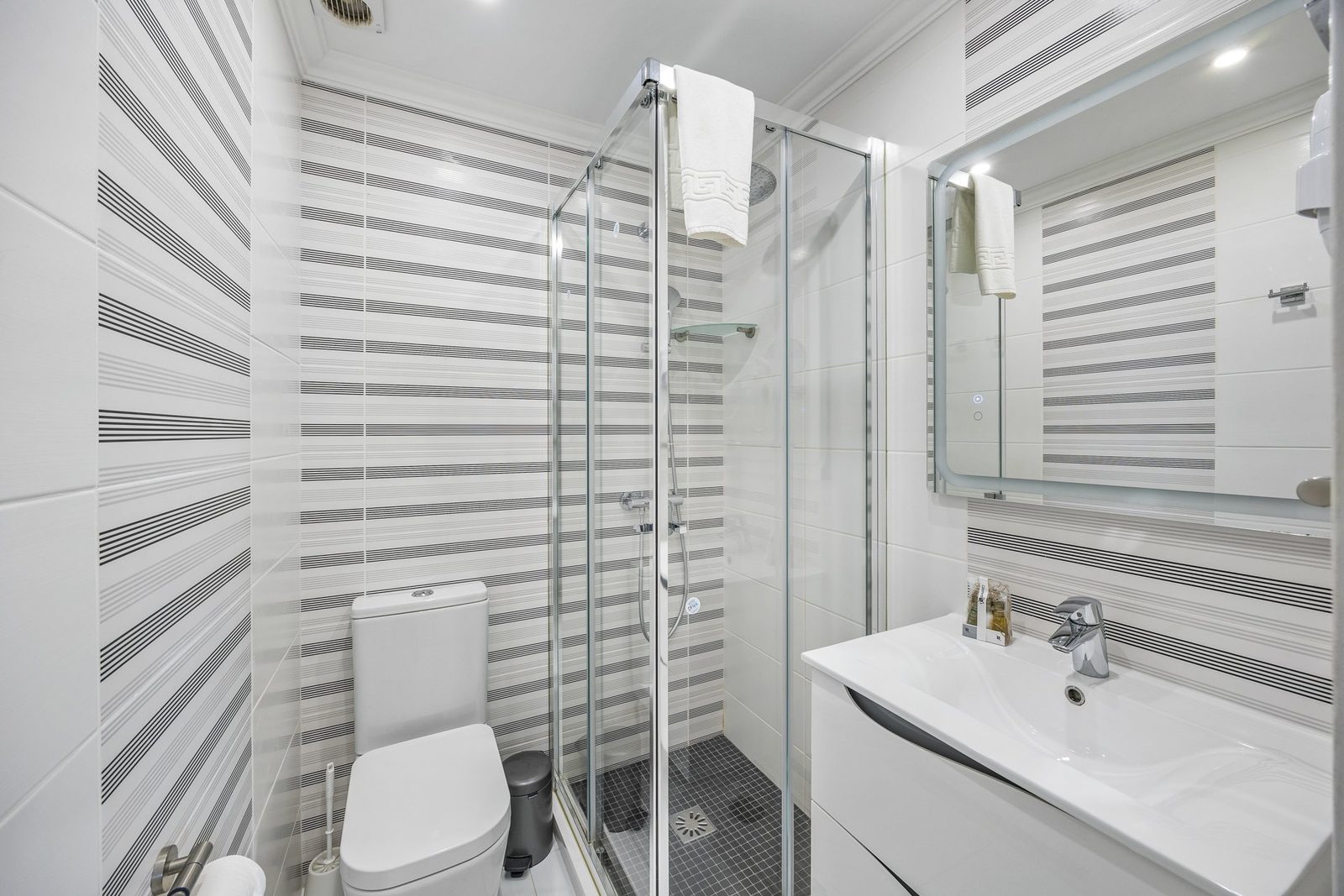 Bathroom with walk-in shower