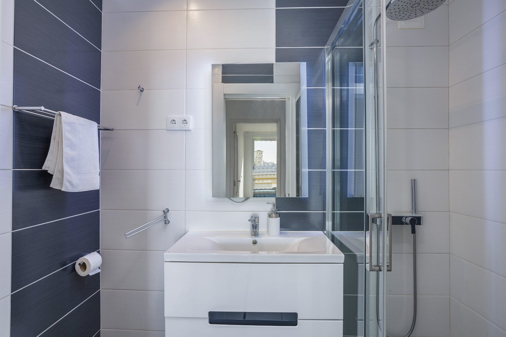 Bathroom with walk-in shower