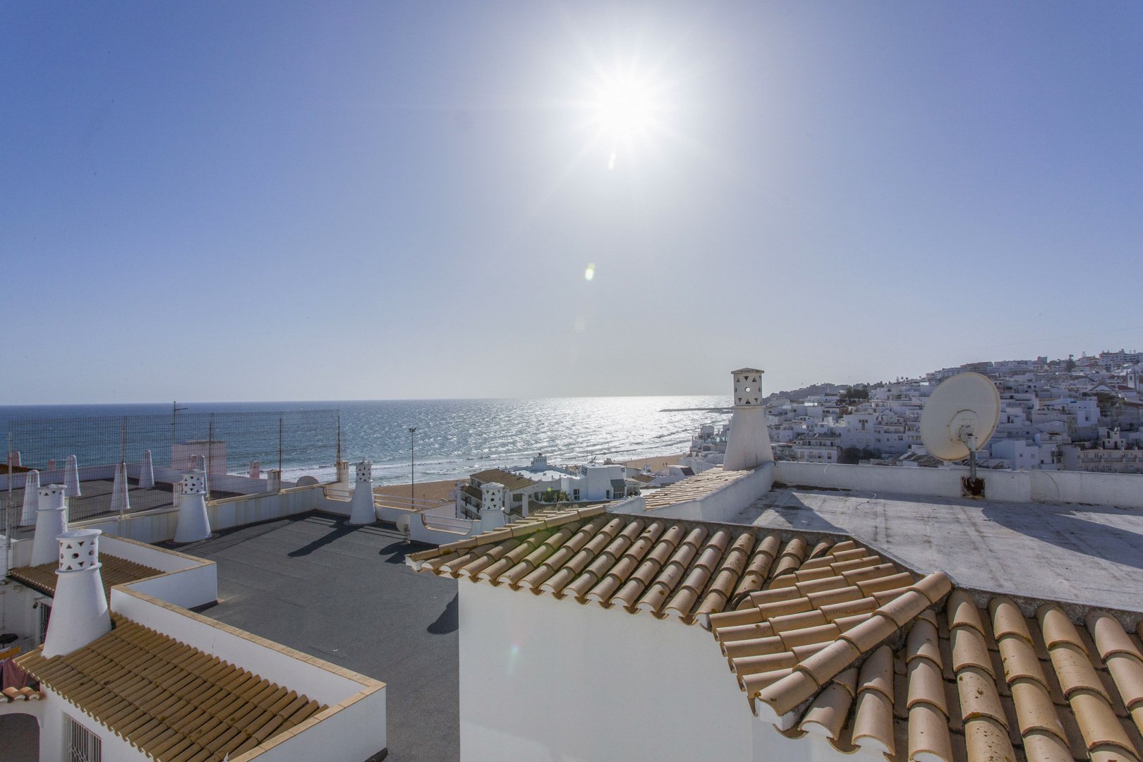 Sea view from the terrace, alternate view