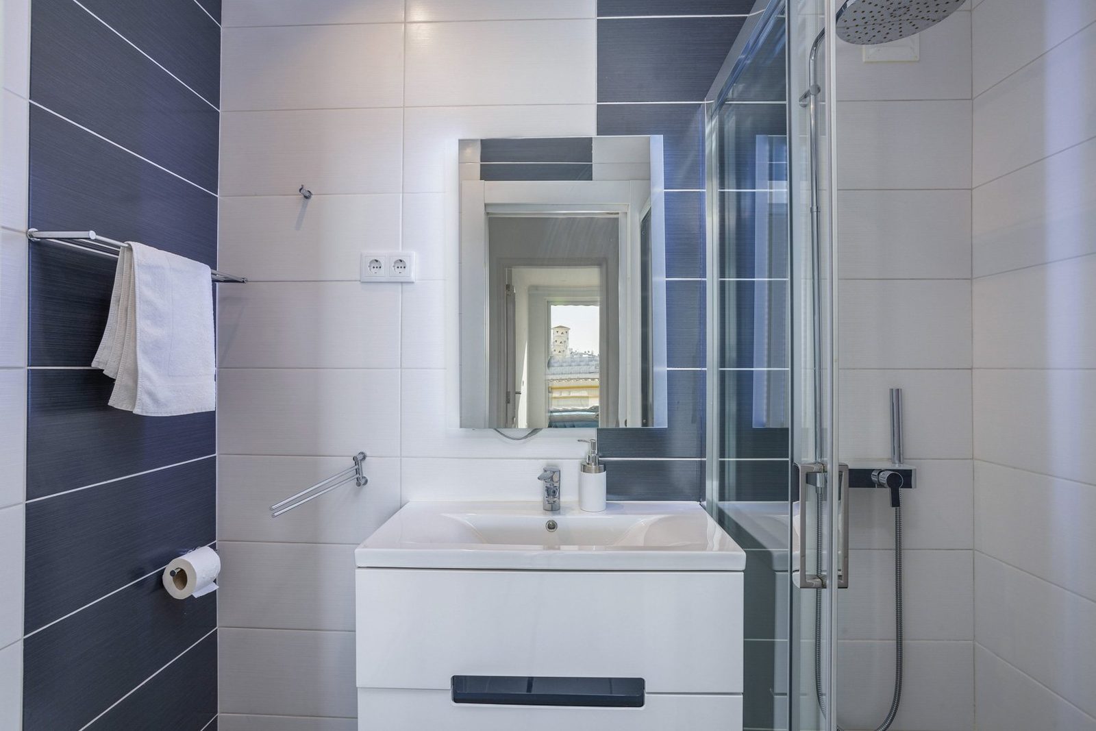 Bathroom with walk-in shower