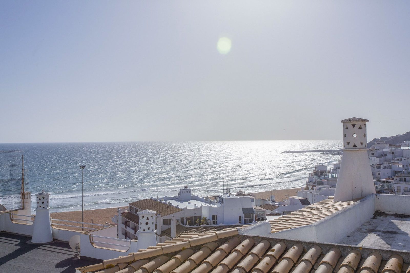 Sea and beach view from the balcony