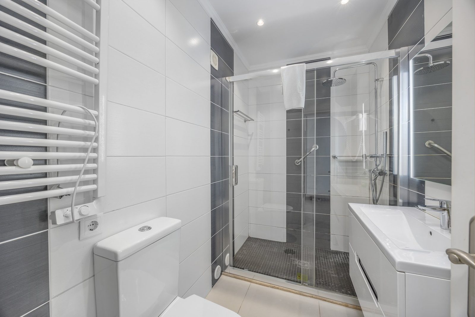 Bathroom with walk-in shower
