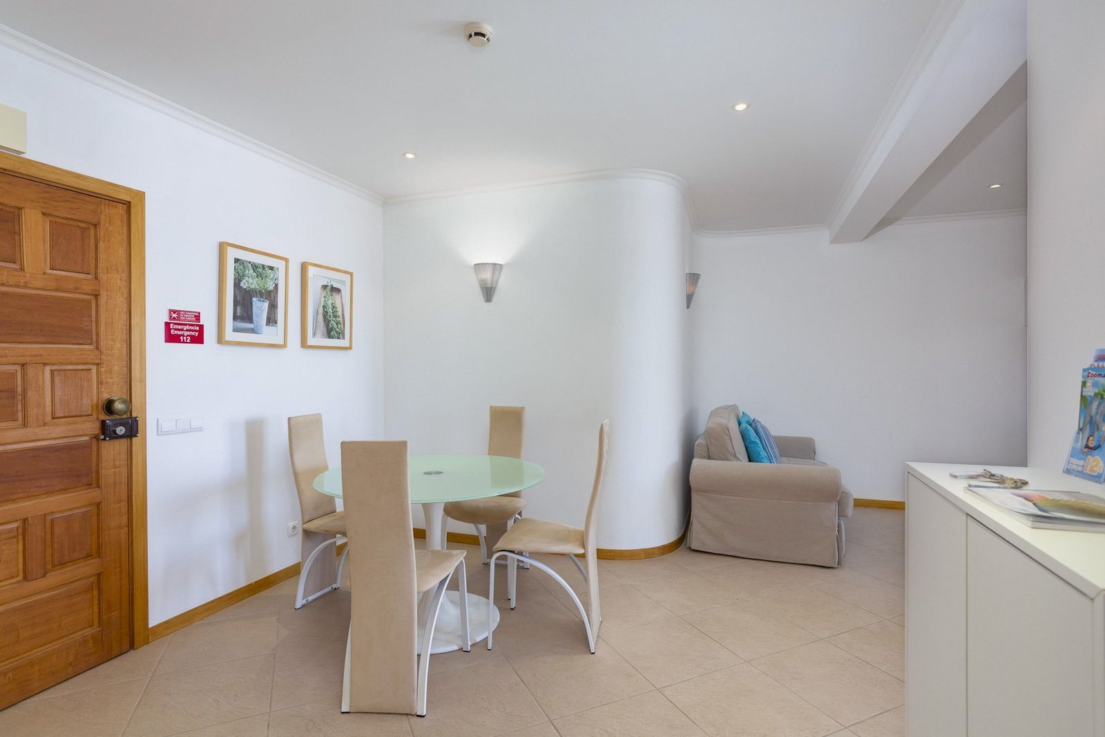 Dining area near the entrance, alternate view