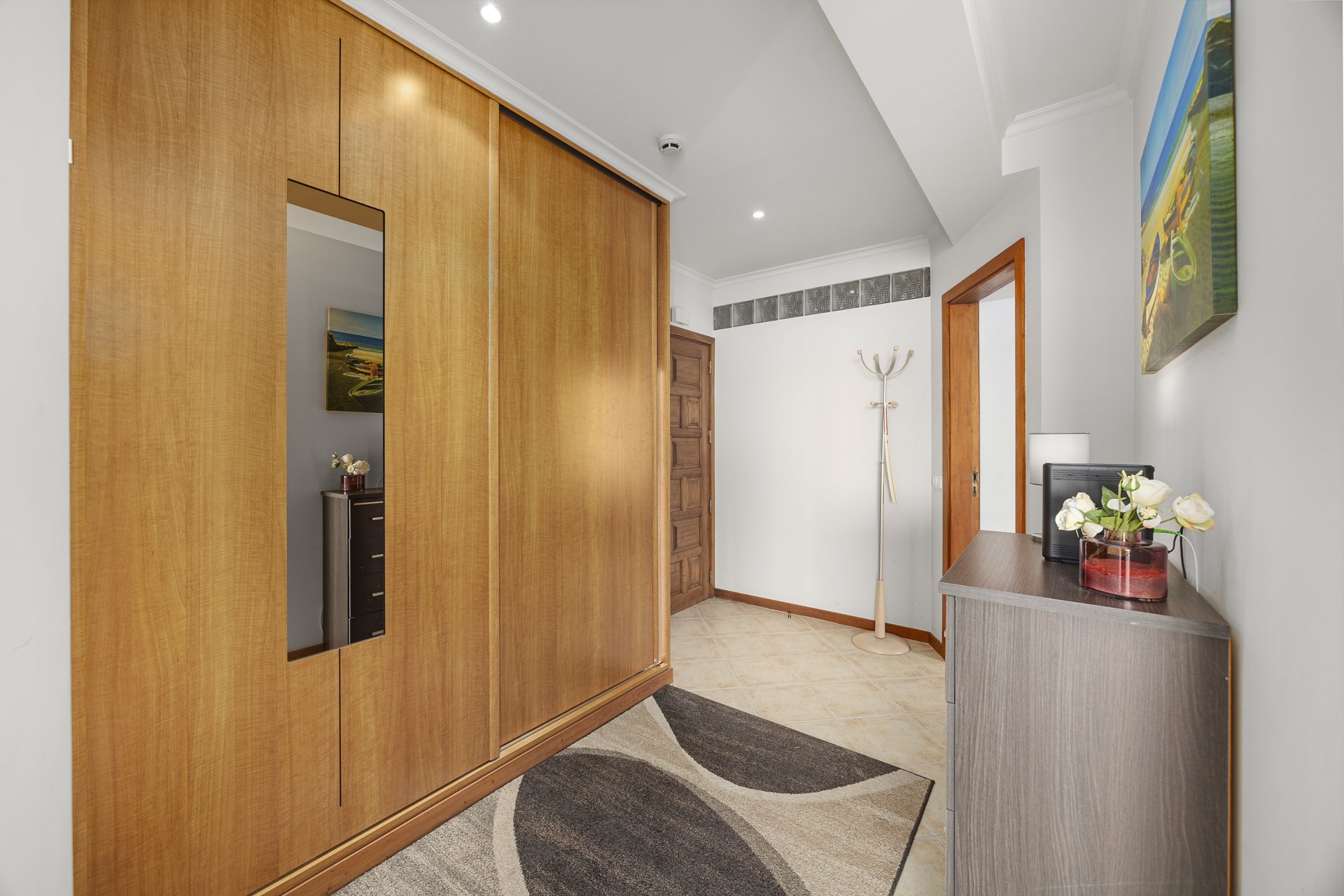 Entrance hallway with built-in wardrobe