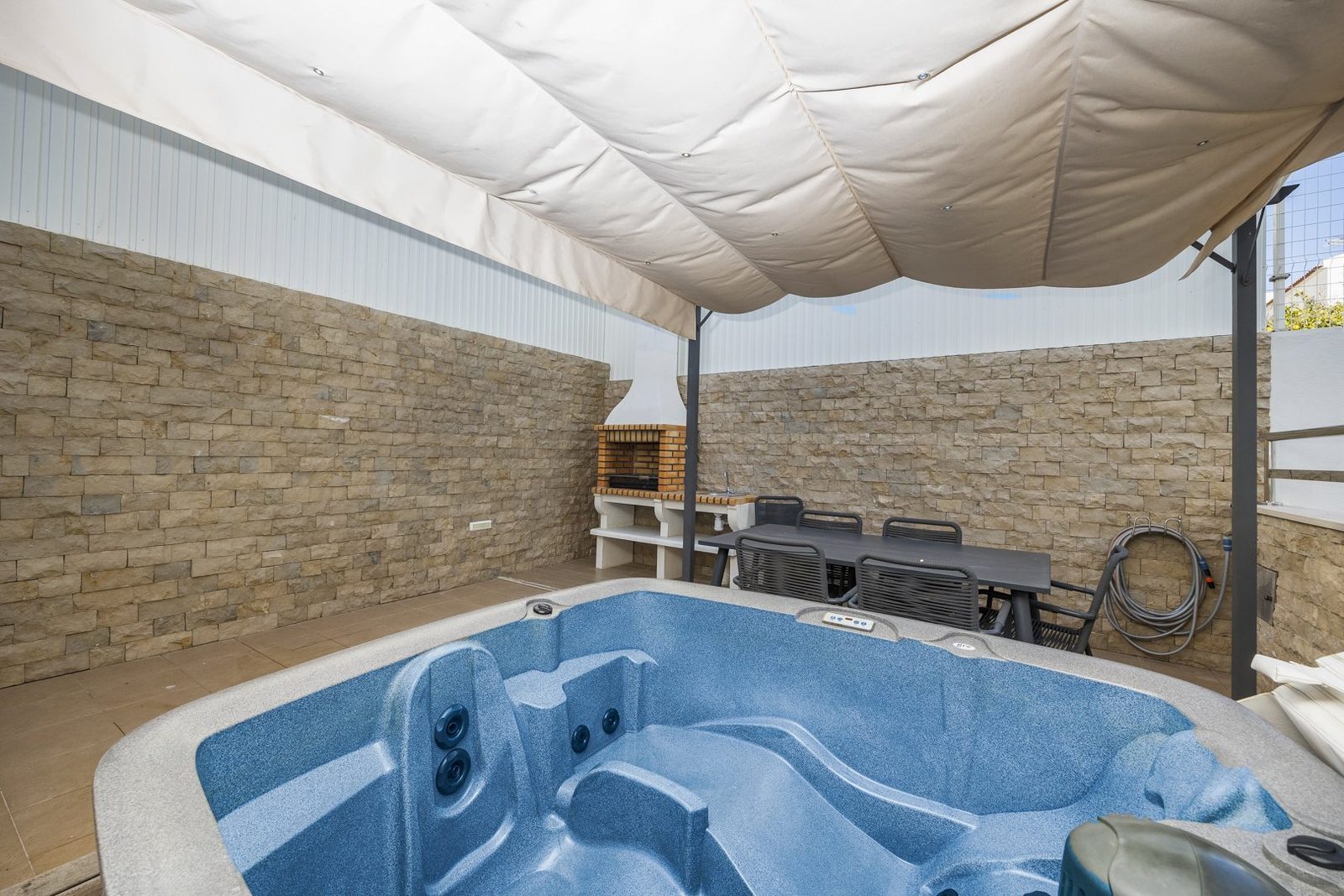 Private hot tub on the terrace